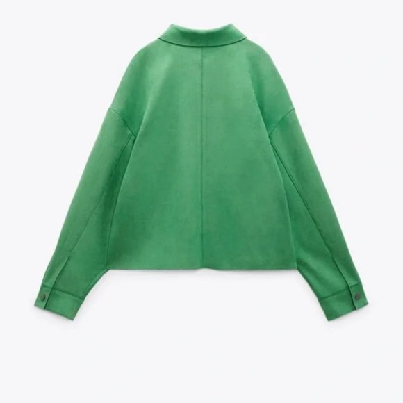 Zara Faux Suede Short Jacket - Picture 4 of 8